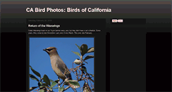 Desktop Screenshot of california-birds.com